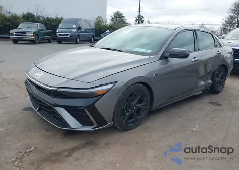 2024 Hyundai Elantra N Line z USA, uszkodzony, nr VIN KMHLR4DF7RU730434